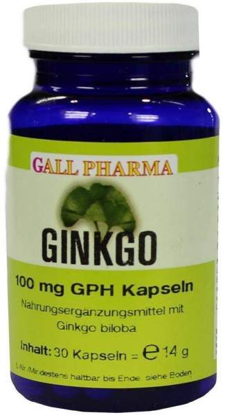 Ginkgo 100 mg Gph 30 Kapseln