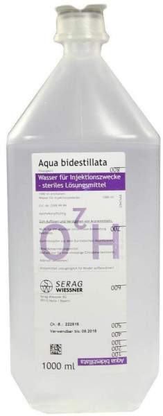 Aqua Bidest Plastik 1000 ml Infusionslösung