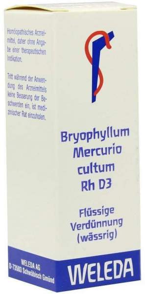 Weleda Bryophyllum Mercurio Cultum Rh D3 20 ml Dilution