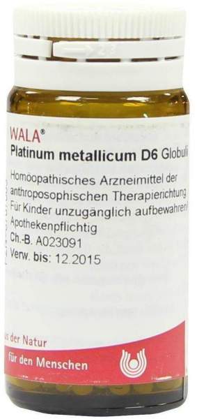 Platinum Metallicum D 6 Globuli 20 G