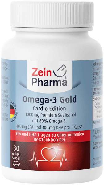 Omega 3 Gold Herz Dha 300mg Epa 400 mg 30 Softgel Kapseln