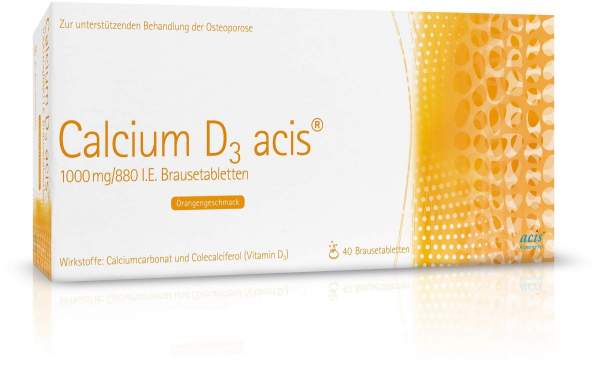 Calcium D3 Acis 1000 mg 880 I.E. 40 Brausetabletten