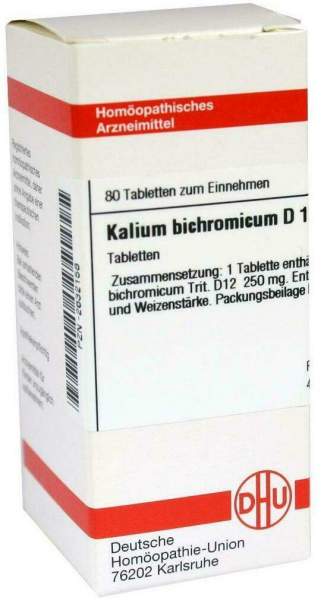 Dhu Kalium Bichromicum D12 80 Tabletten
