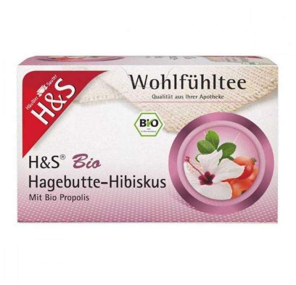 H&amp;S Bio Hagebutte - Hibiskus Filterbeutel 20 X 3 G