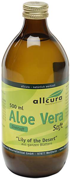 Aloe Vera Saft Ganzblatt 500 ml Saft