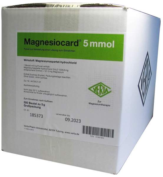 Magnesiocard 5 Mmol Pulver 10 X 50 Beutel