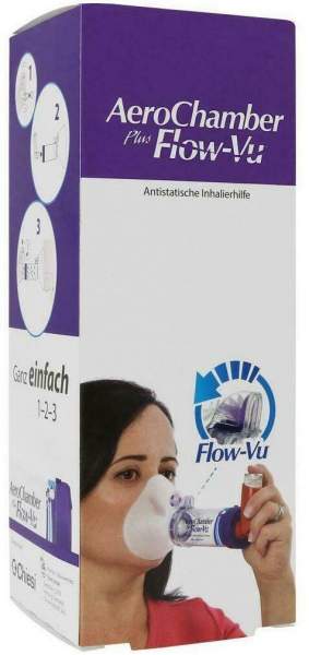Aerochamber M.Kl.Maske F.Erw.U.Kdr.Ab 5 Jahre Lila 1 Stk