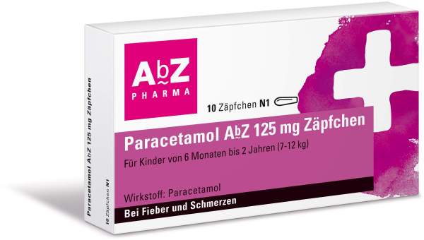 Paracetamol Abz 125 mg 10 Zäpfchen