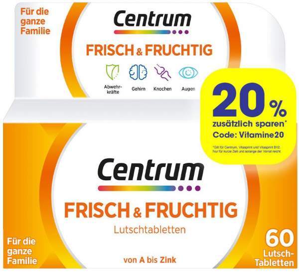 Centrum frisch &amp; fruchtig 60 Lutschtabletten