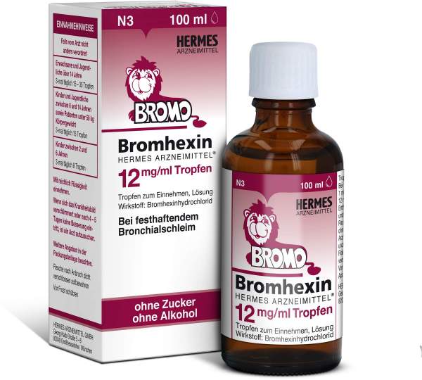 Bromhexin Hermes 12 mg pro ml 100 ml Tropfen