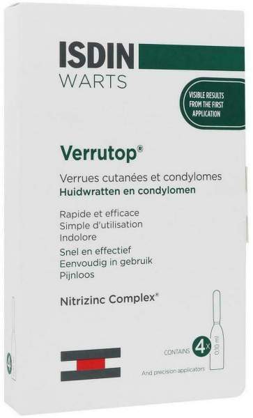 Isdin Verrutop Warzen Ampullen 4 X 0,1 ml