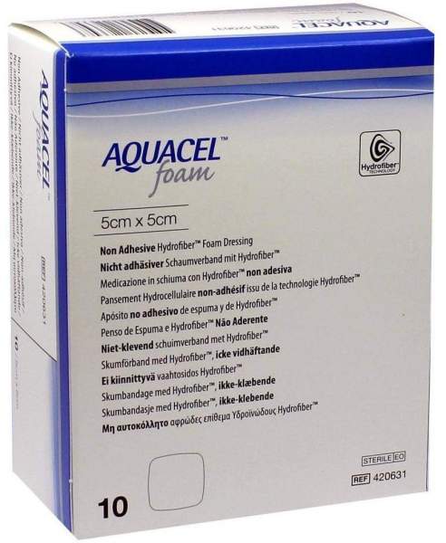 Aquacel Foam N,adh 5 X 5 cm 10 Verbände