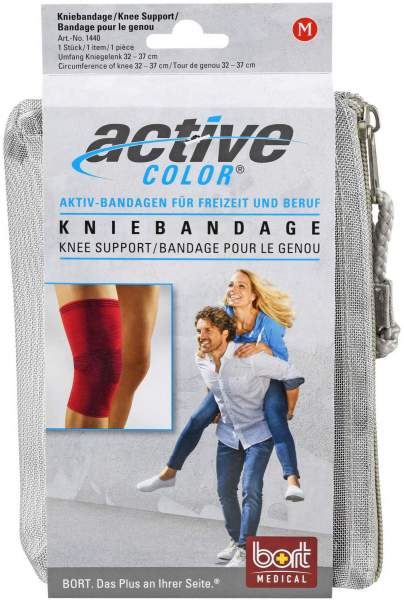 Bort Activecolor Kniebandage Medium Rot
