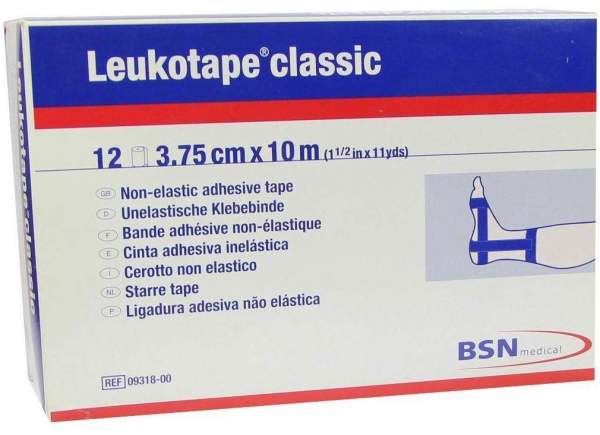 Leukotape Classic 10mx3,75cm Blau 12 Binden