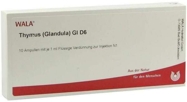 Wala Thymus Glandula Gl D6 10 X 1 ml Ampullen