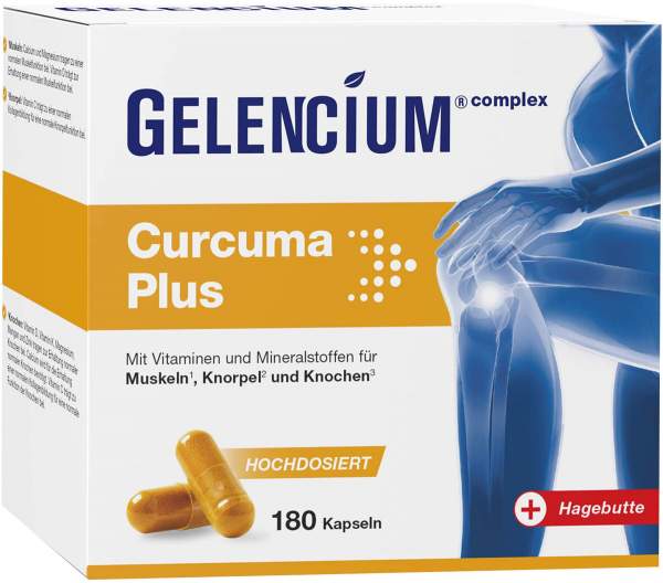Gelencium Curcuma Plus Hochdosiert M.Vit.C Kapseln 180 Stück