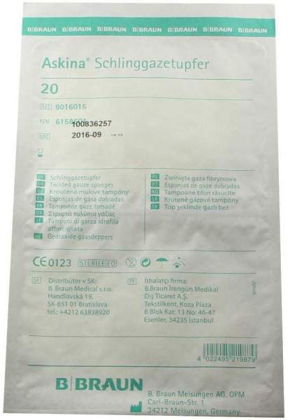 Askina Schlinggazetupfer Pflaumengroß Steril 20 Tupfer