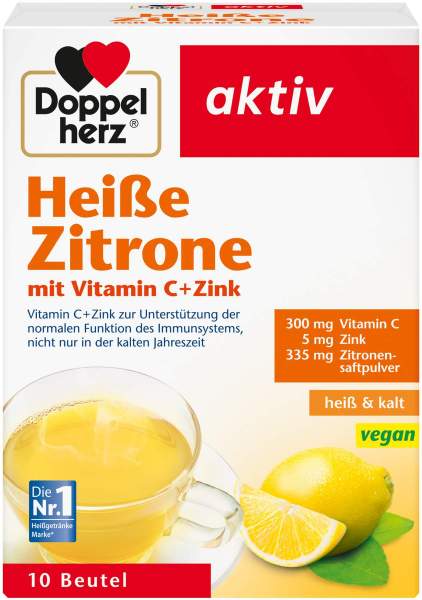 Doppelherz Heiße Zitrone Vitamin C + Zink Granulat 10 Stück