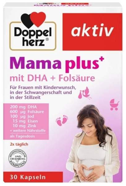 Doppelherz Mama plus mit DHA + Folsäure 30 Kapseln
