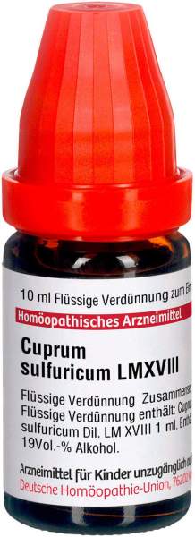Lm Cuprum Sulfuricum Xviii 10 ml Dilution