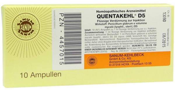 Quentakehl D5 10 X 1 ml Ampullen