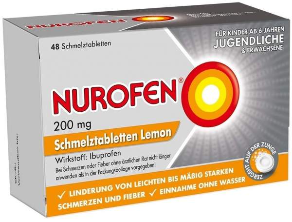 Nurofen 200 mg Schmelztabletten Lemon 48 Stück