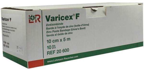 Varicex F Zinkleimbinde 5mx10cm Einzeln Verpackt 20600