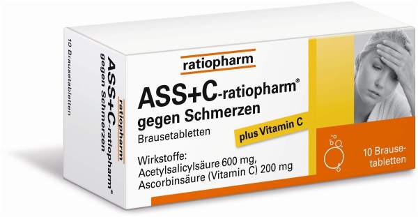 ASS+C-ratiopharm gegen Schmerzen 10 Brausetabletten