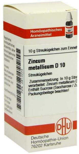 DHU Zincum Metallicum D10 10 g Globuli