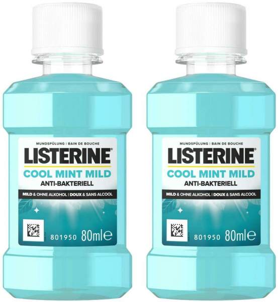 Listerine Mundspülung Cool Mint Mild 2 x 80 ml