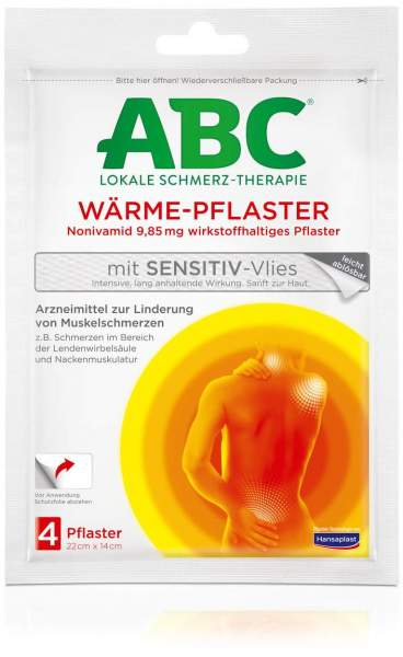 Hansaplast Med ABC Wärme-Pflaster sensitiv 4 Stück