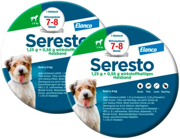 Seresto Halsband für kleine Hunde 2 x 1 Stück