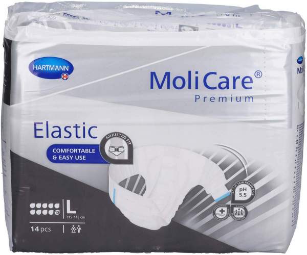 Molicare Premium Elastic Slip 10 Tropfen Gr.L 4 X 14 Stück