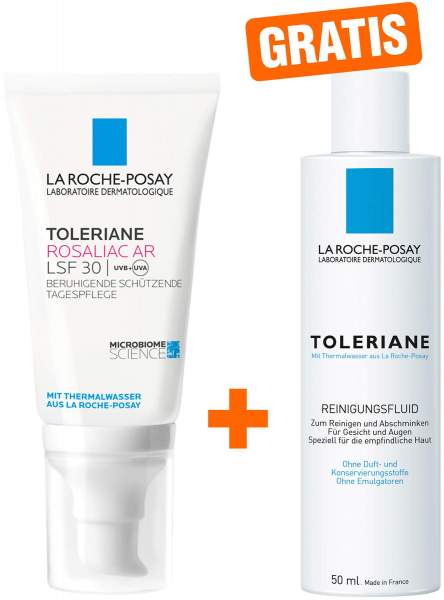 La Roche Posay Toleriane Rosaliac AR LSF 30 50 ml Creme + gratis Toleriane Reinigungsfluid 50 ml