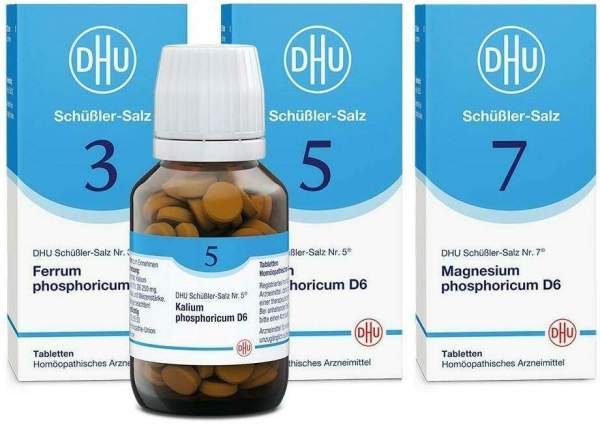 DHU Schüßler-Salze Kur mit den Mineralsalzen Nr. 3+5+7 3 x 200 Tabletten