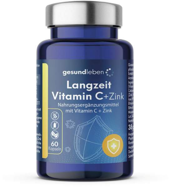 Gesundleben Langzeit Vitamin C + Zink 60 Kapseln
