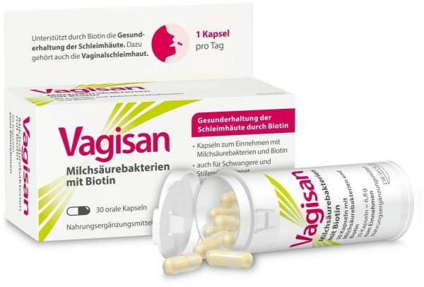 Vagisan Milchsäurebakterien mit Biotin 30 Kapseln