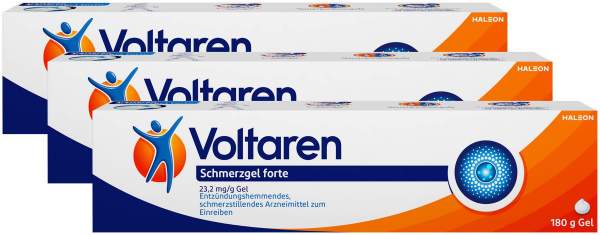 Voltaren Schmerzgel forte 3 x 180 g Gel