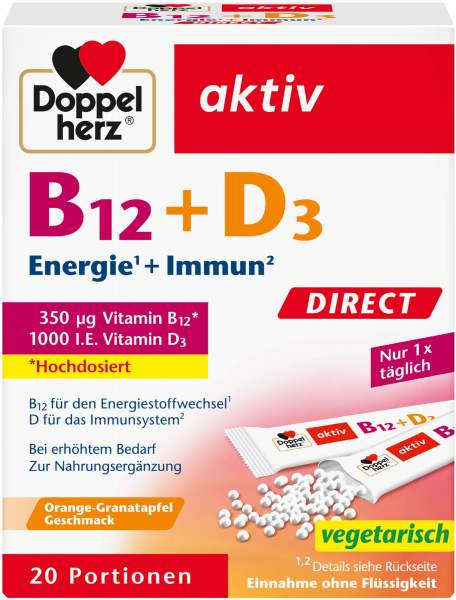 Doppelherz Aktiv B12+d3 Direct 20 Sachets