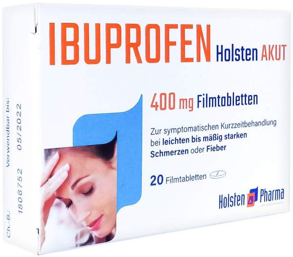 Ibuprofen Holsten Akut 400 mg 20 Filmtabletten