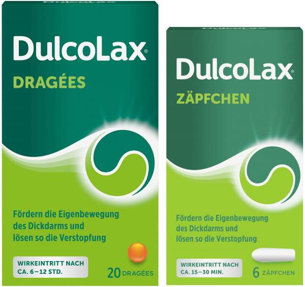 Dulcolax Dragees 20 Stück + Dulcolax Suppositorien 6 Stück