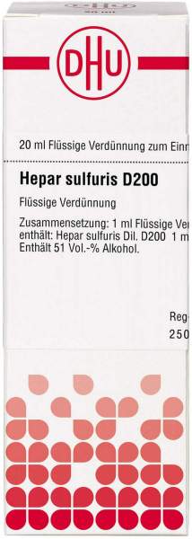 Dhu Hepar Sulfuris D200 Dilution 20 ml