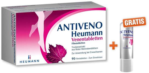 Antiveno Heumann Venentabletten 360 mg 90 Filmtabletten + gratis Lippenpflegestift