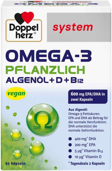 Doppelherz system Omega-3 pflanzlich 60 Kapseln