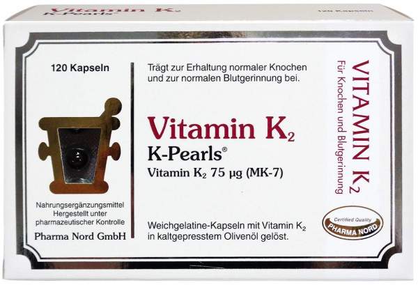 Vitamin K2 K-Pearls 120 Weichkapseln