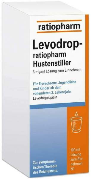 Levodrop-ratiopharm Hustenstiller 6 mg je ml 100 ml Lösung