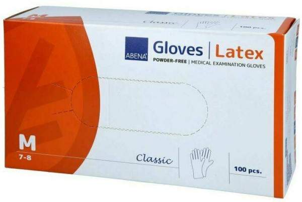 Latex-Handschuhe Classic Unster.Puderfrei M Natur