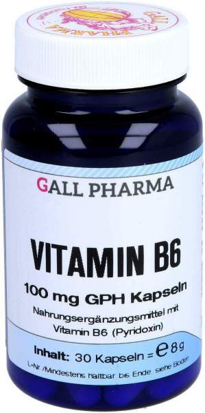 Vitamin B6 100 mg GPH Kapseln 30 Stück