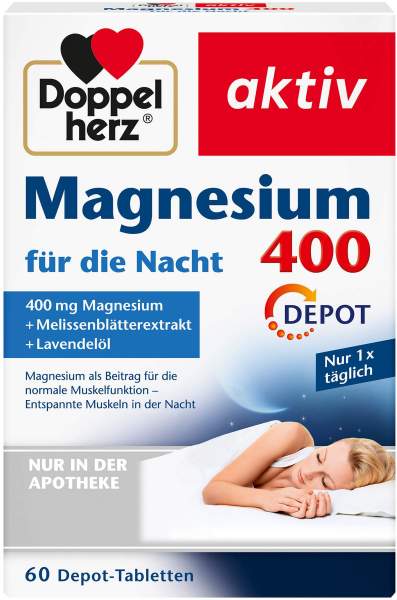 Doppelherz Magnesium 400 Für die Nacht 60 Tabletten