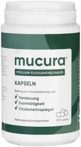 Mucura Flohsamenschalen Kapseln 225 Stück